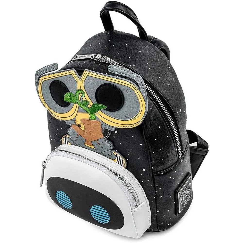 Loungefly POP Disney Pixar Wall-E Eve Earth Day, bolsa de hombro con correa doble para mujer, diseño multicolor vibrante