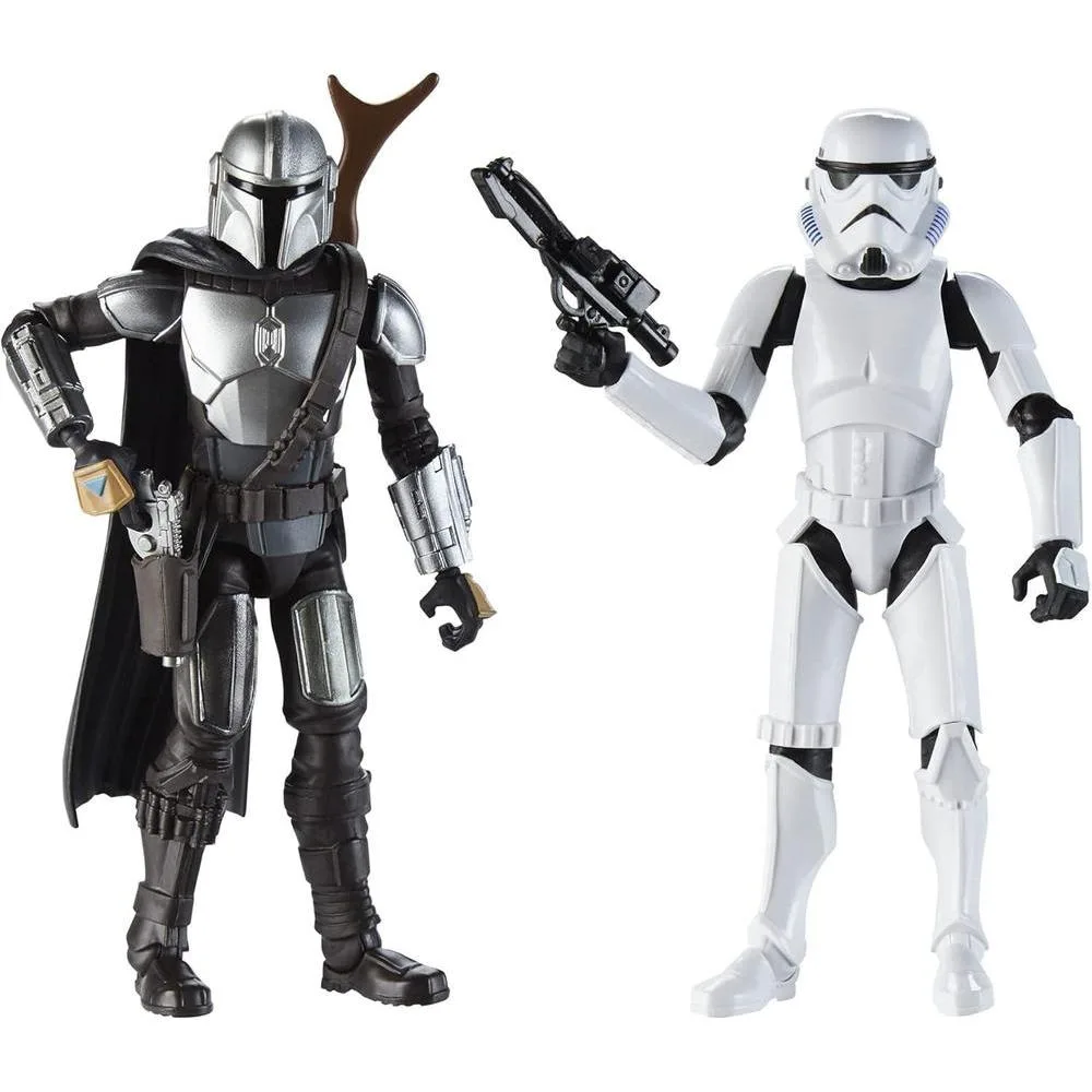 STAR WARS Galaxy of Adventures The Mandalorian con Figuras y Accesorios Divertidos, Juguetes para Niños de 4 Años en Adelante
