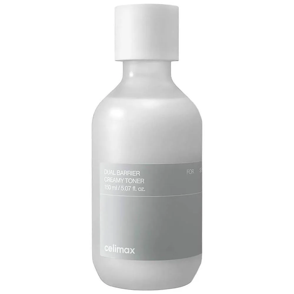 Celimax Tónico Cremoso de Doble Barrera con Ceramidas y Péptidos, Libre de Aceite y Alcohol, Hidratante y Astringente Facial