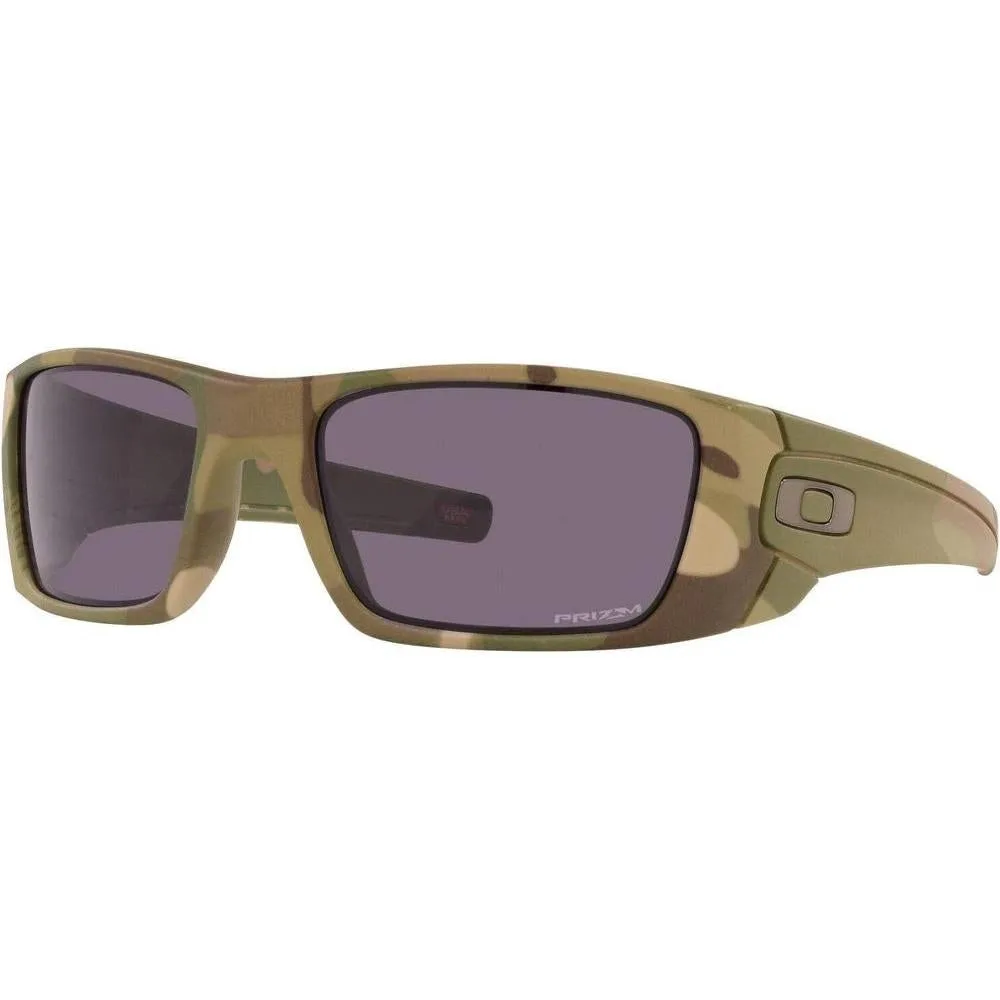 Oakley Gafas de sol rectangulares Fuel Cell para hombre con lentes Prizm Grey y óptica HDO para claridad y protección UV