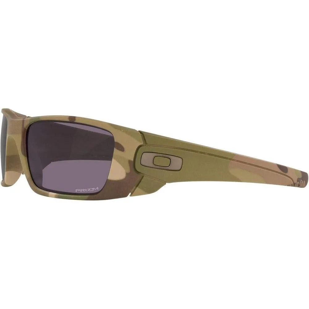 Oakley Gafas de sol rectangulares Fuel Cell para hombre con lentes Prizm Grey y óptica HDO para claridad y protección UV