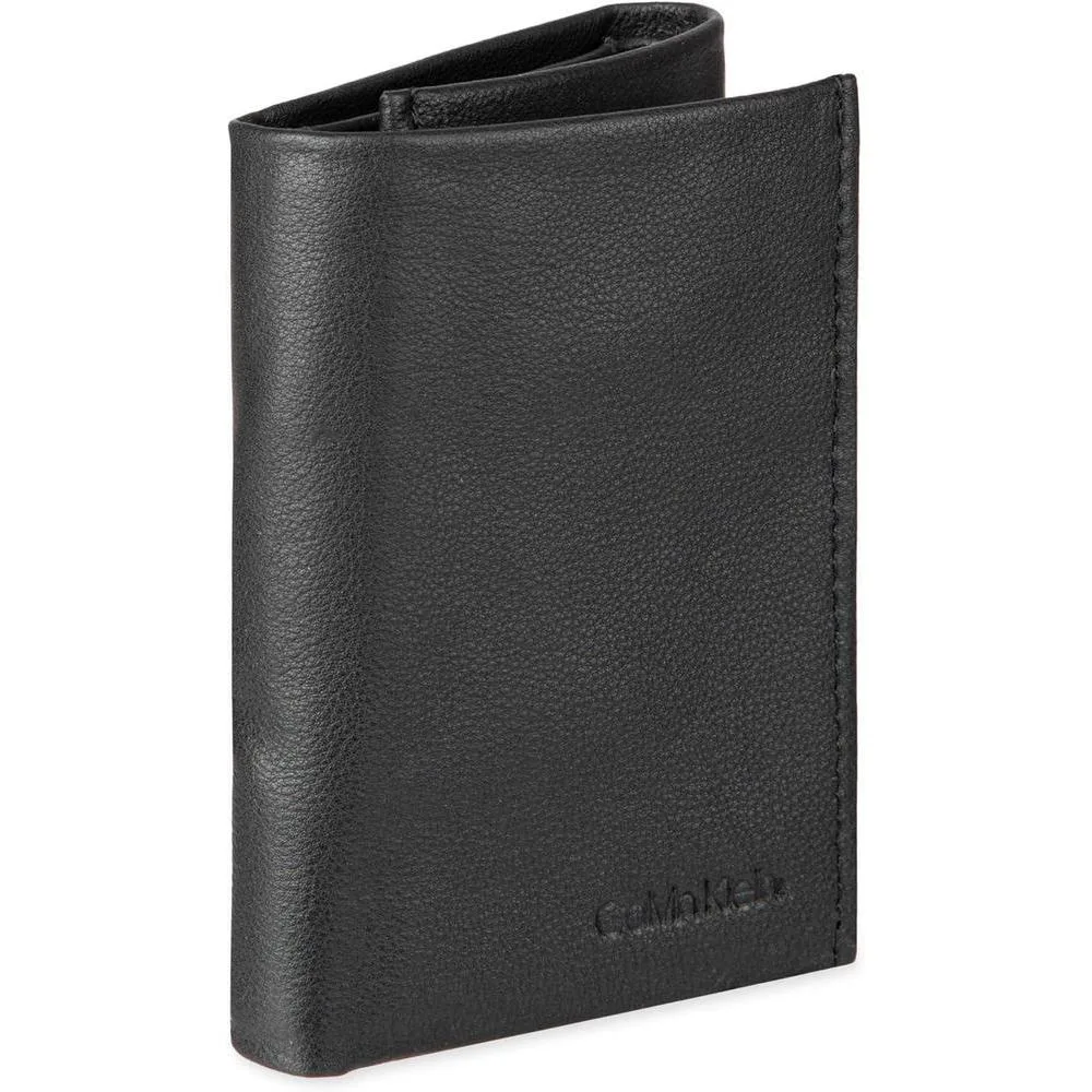 Conjunto Calvin Klein para hombres: billetera de cuero RFID y llavero, diseño moderno y funcional