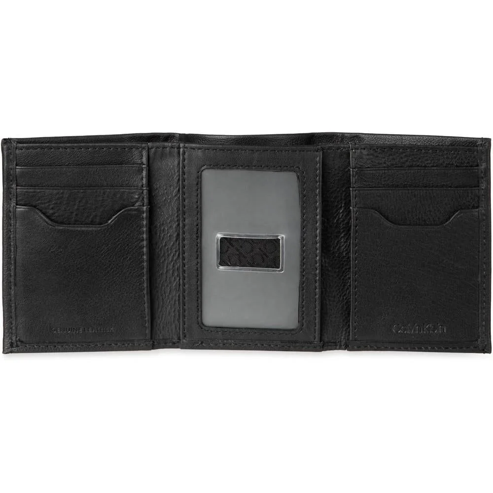 Conjunto Calvin Klein para hombres: billetera de cuero RFID y llavero, diseño moderno y funcional