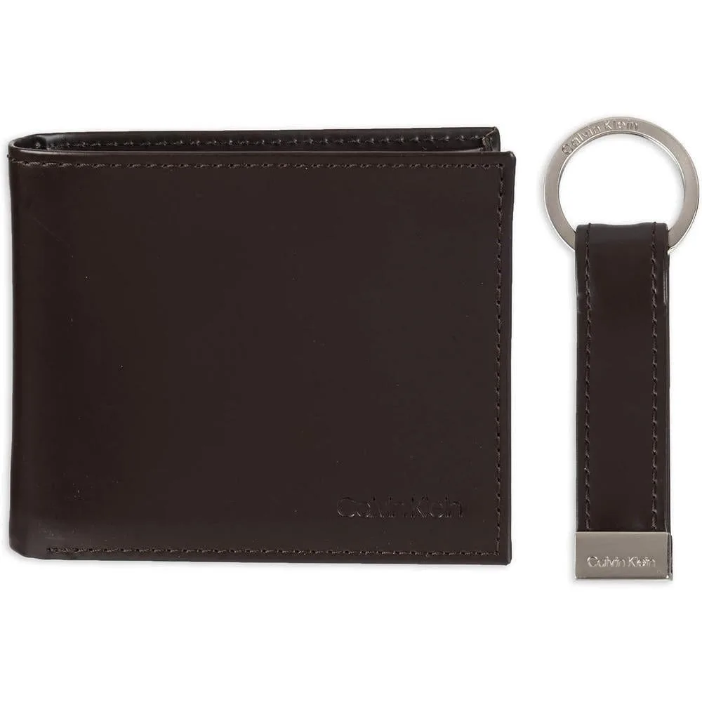 Calvin Klein Men's Wallet Sets-Minimalist Bifold and Card Cases