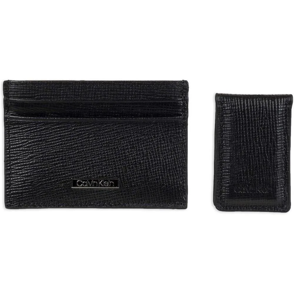 Calvin Klein Men's Wallet Sets-Minimalist Bifold and Card Cases