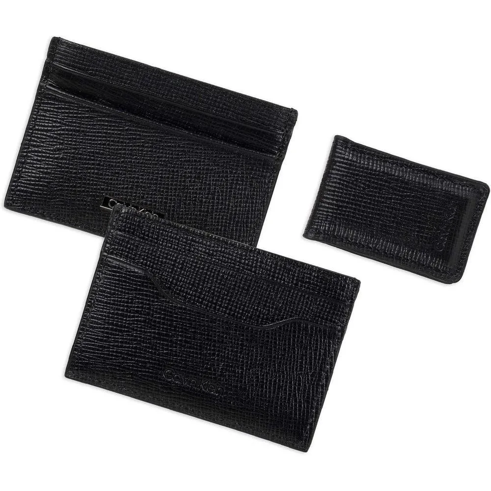 Cartera Calvin Klein para hombre con diseño minimalista bifold y fundas para tarjetas con bloqueo RFID