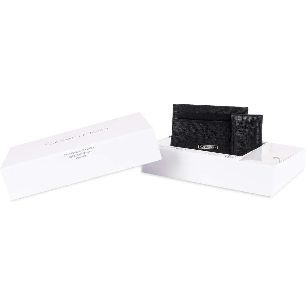 Cartera Calvin Klein para hombre con diseño minimalista bifold y fundas para tarjetas con bloqueo RFID