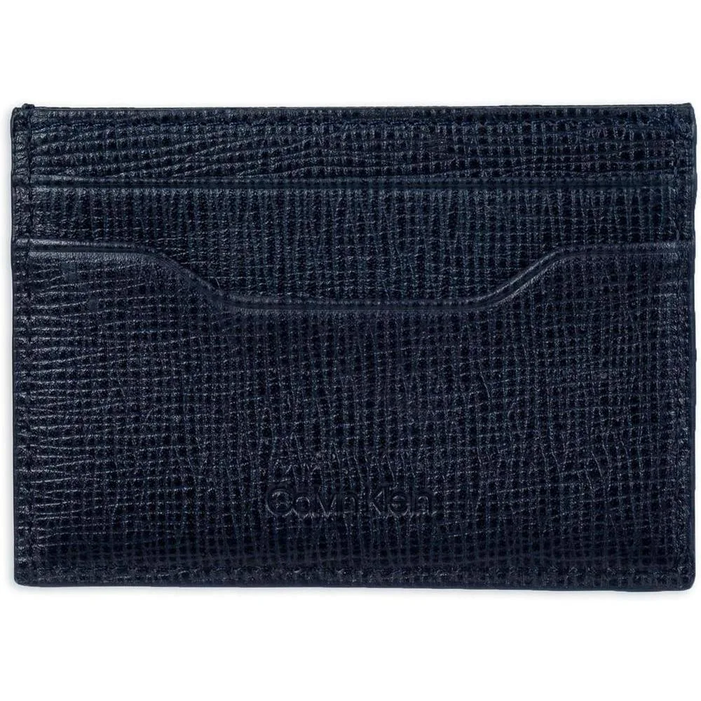 Set de Cartera y Tarjetero Minimalista para Hombre Calvin Klein con Bloqueo RFID, Cuero 100%
