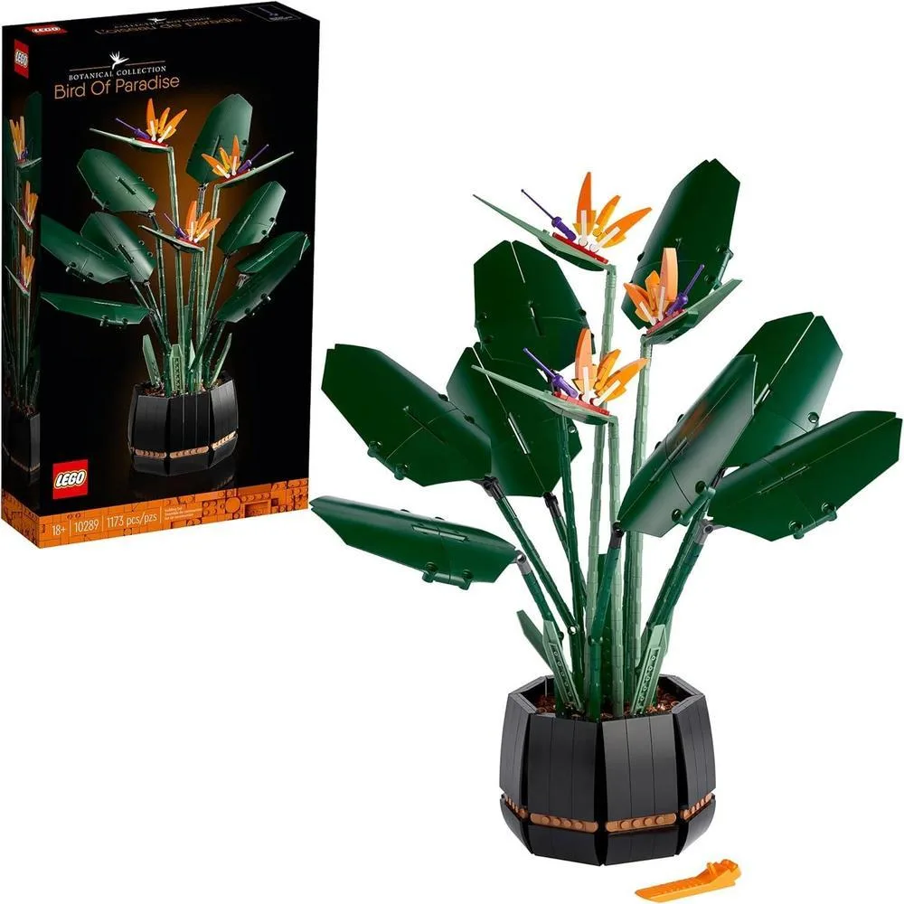 LEGO 10289 Creator Expert Bird of Paradise Building Set for Adults, Artificial Plants Flowers Deco Gift Idea