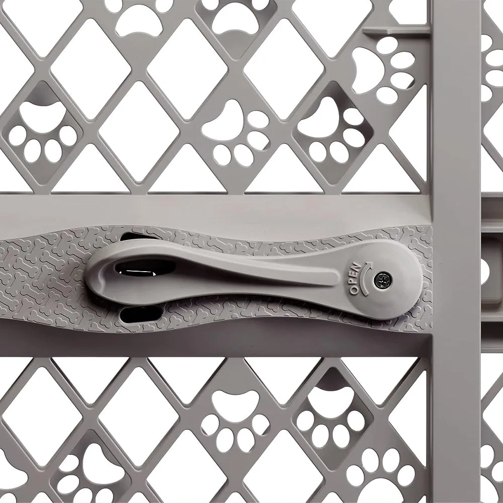 Puerta Portátil para Mascotas Gris