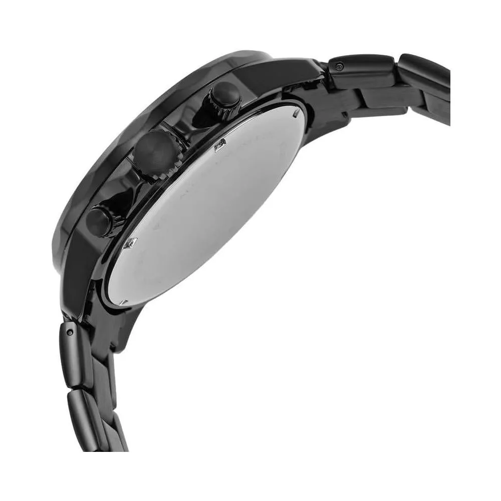Reloj multifunción Bannon de acero inoxidable negro de Fossil, con diseño moderno y cierre plegable seguro