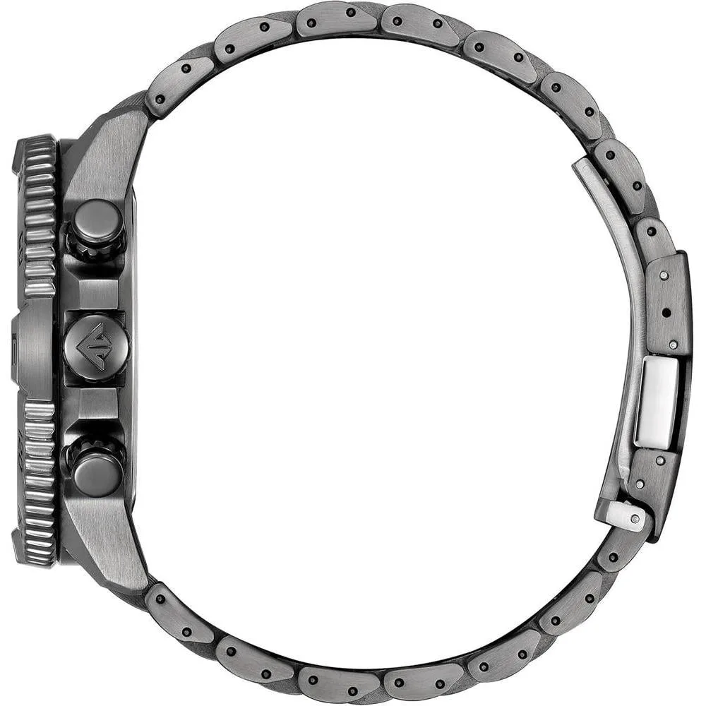 Citizen Reloj Eco-Drive Promaster Navihawk A-T para hombre, esfera verde, pulsera de acero inoxidable, modelo AT8227-56X