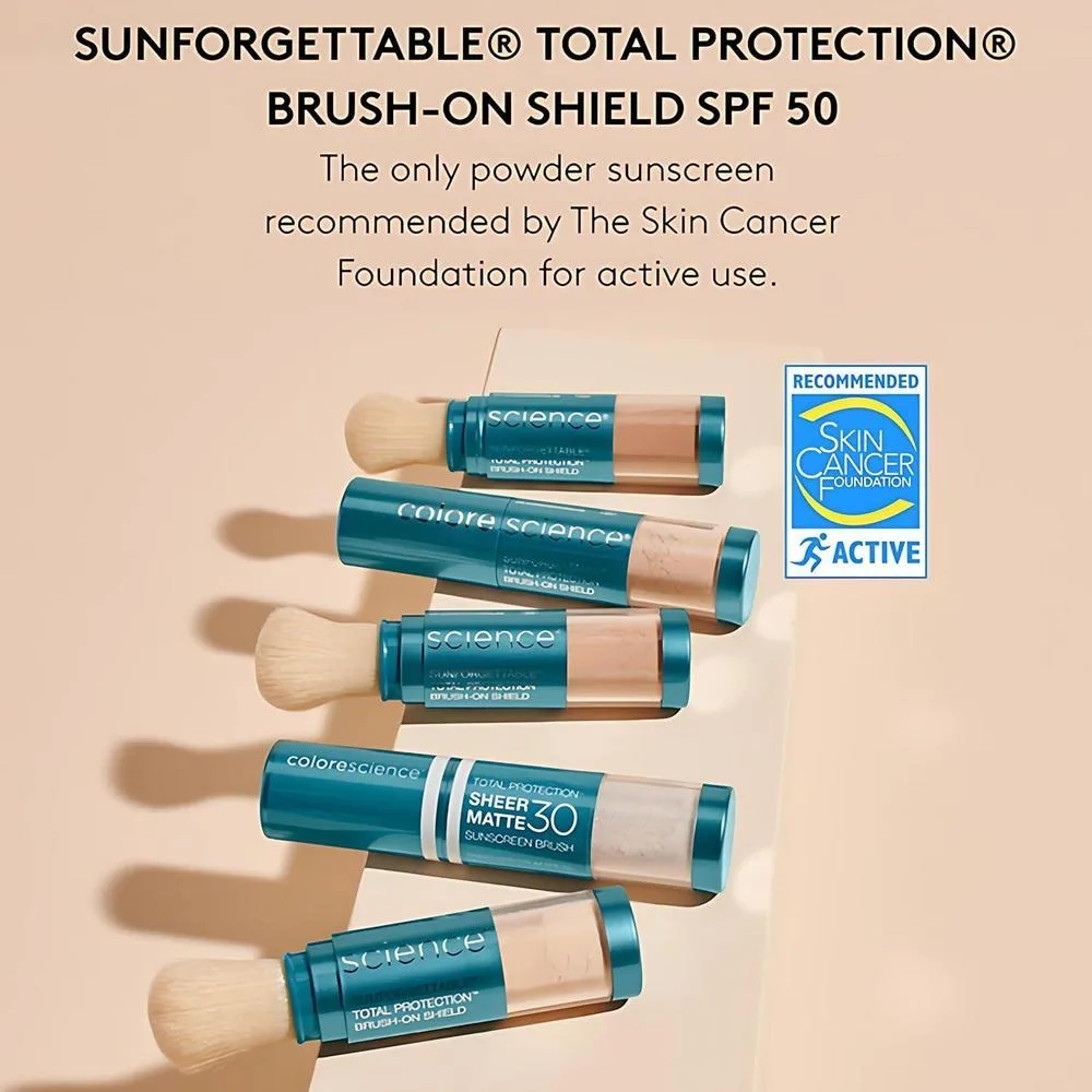 Colorescience Protector solar en polvo mineral para piel sensible, protección UVA/UVB, luz azul y polución