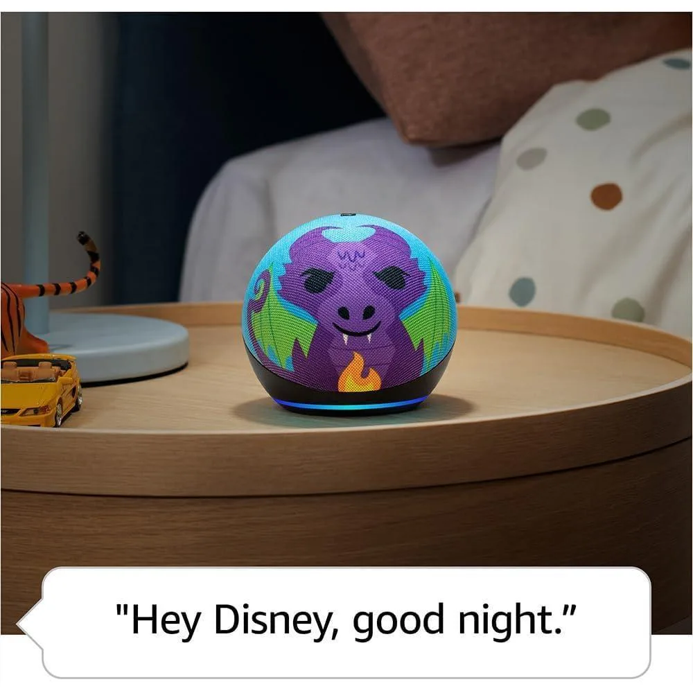 Echo Dot Kids con Alexa, modelo más reciente, diseñado para niños, incluye control parental y 1 año de Amazon Kids+