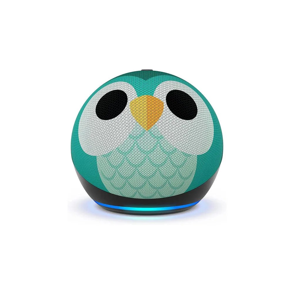 Echo Dot (5.ª generación) Kids | Diseñado para niños, cuenta con control parental | Owl