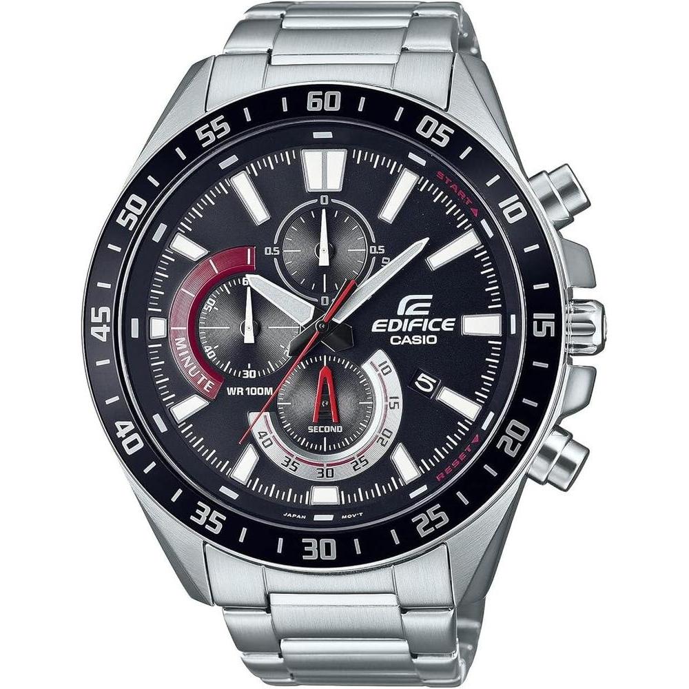 Casio Men's Quartz Watch with Stainless Steel Strap, TBA, 22 (Model: EFV620D-1A4V), Silver-Tone