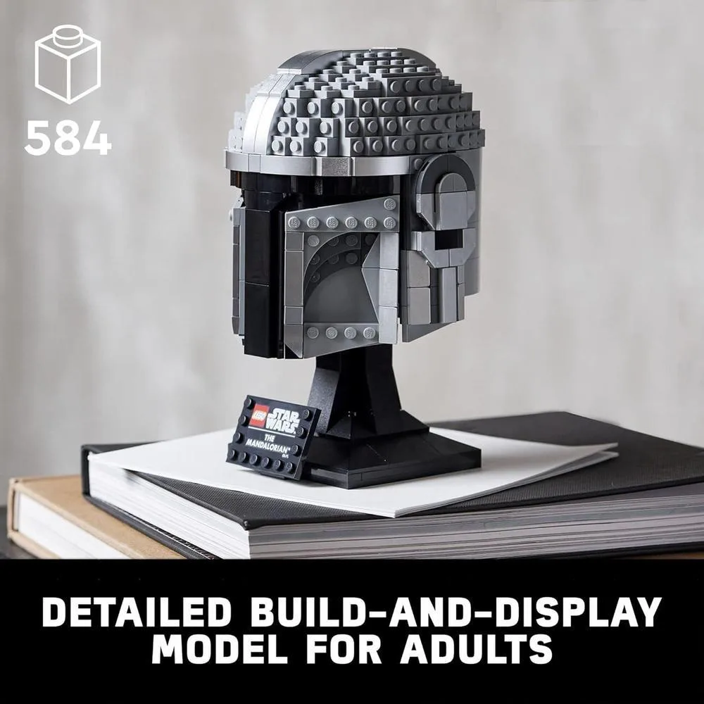 LEGO Star Wars Mandalorian casco 75328, kit de modelo para adultos, idea de regalo coleccionable