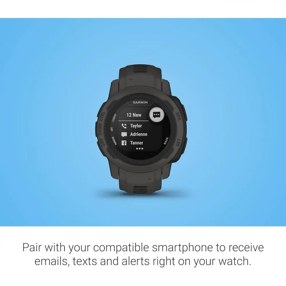 Garmin Instinct 2S, reloj resistente para exteriores con GPS y soporte multi-GNSS, enrutamiento Tracback y más