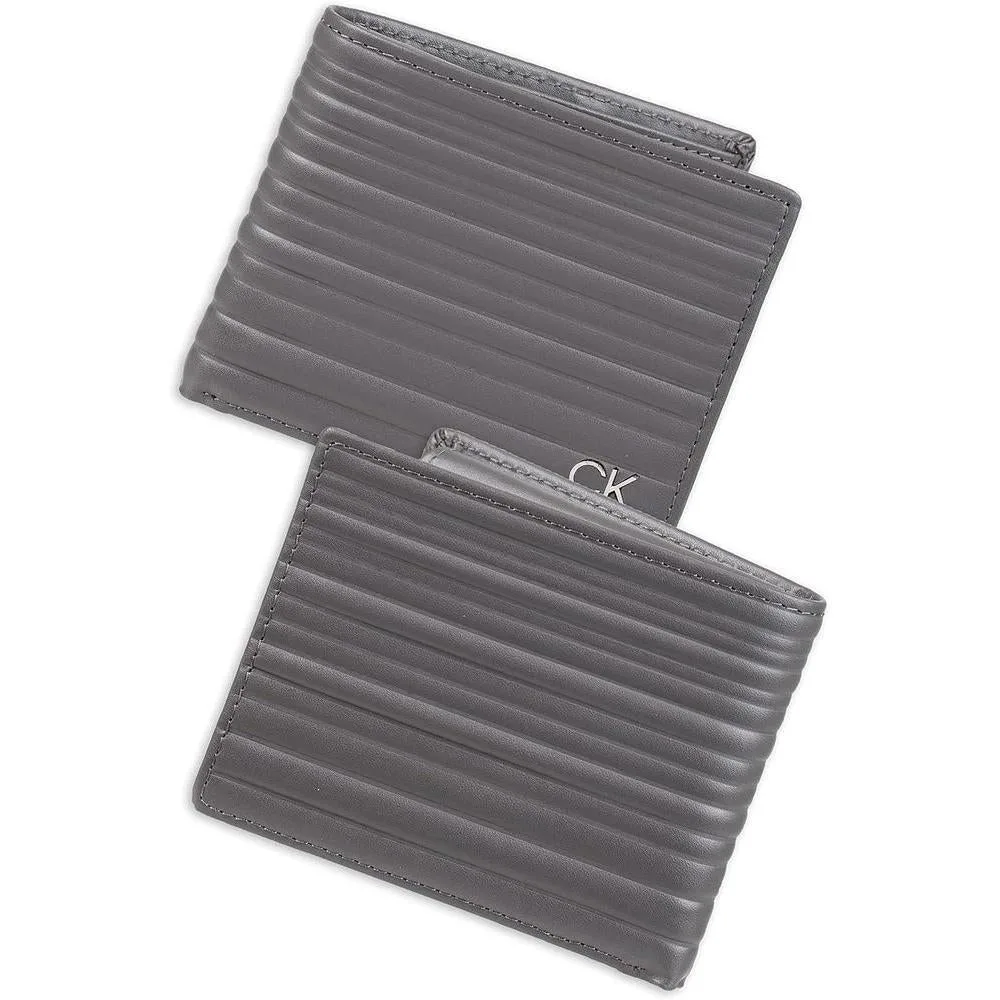 Calvin Klein Billetera para Hombre con Tecnología RFID, Múltiples Ranuras y Ventana de Identificación