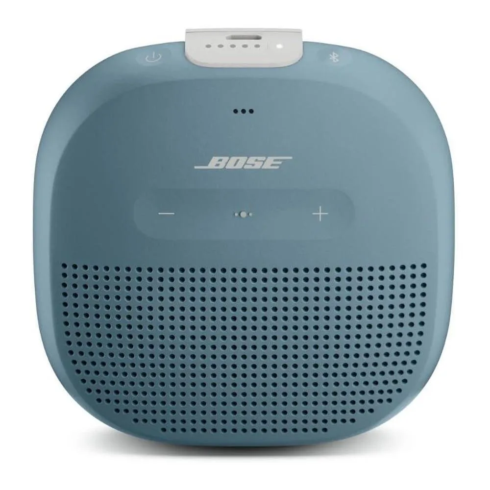 Bose SoundLink Micro Bluetooth Speaker: Small Portable Waterproof Speaker with Microphone, Stone Blue