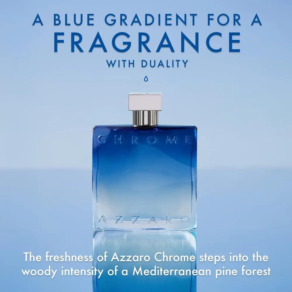 Azzaro Chrome Eau de Parfum Fresh Aquatic Mens Cologne