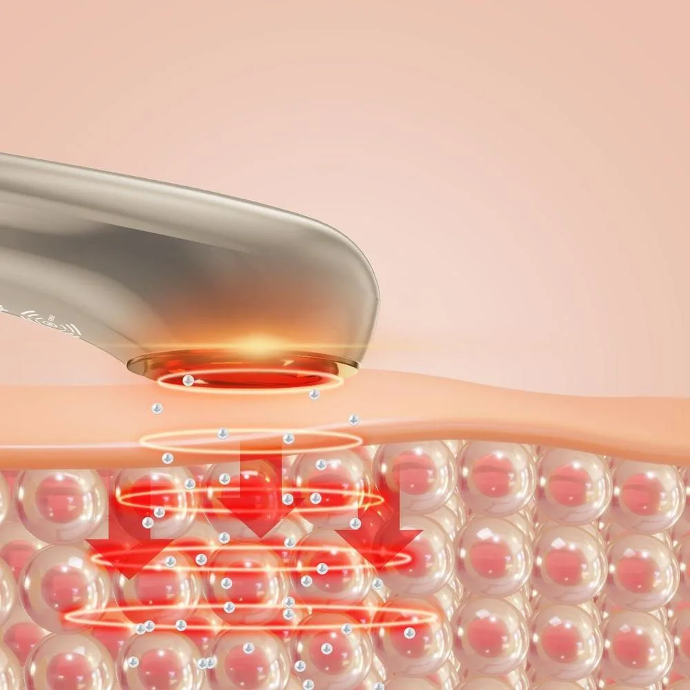 Máquina facial de estiramiento mediante radiofrecuencia, masajeador antienvejecimiento y dispositivo deshinchador ocular