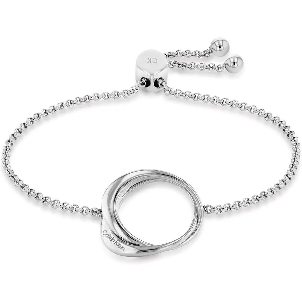 Calvin Klein Women's Chain Bracelet: Distinctive Contours for Elegant Style