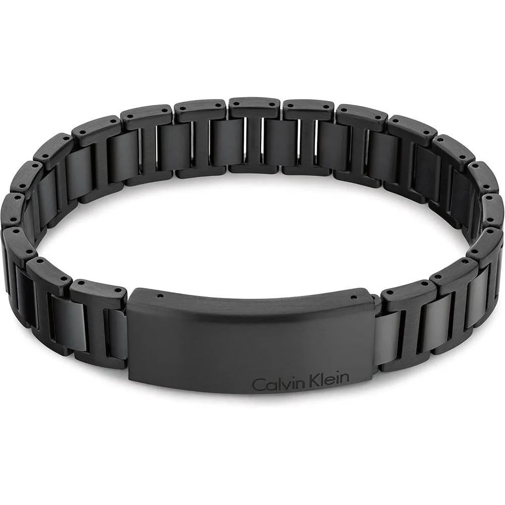Calvin Klein Men's Link Bracelet: Sophisticated H-Link Design with Industrial-Inspired Finish