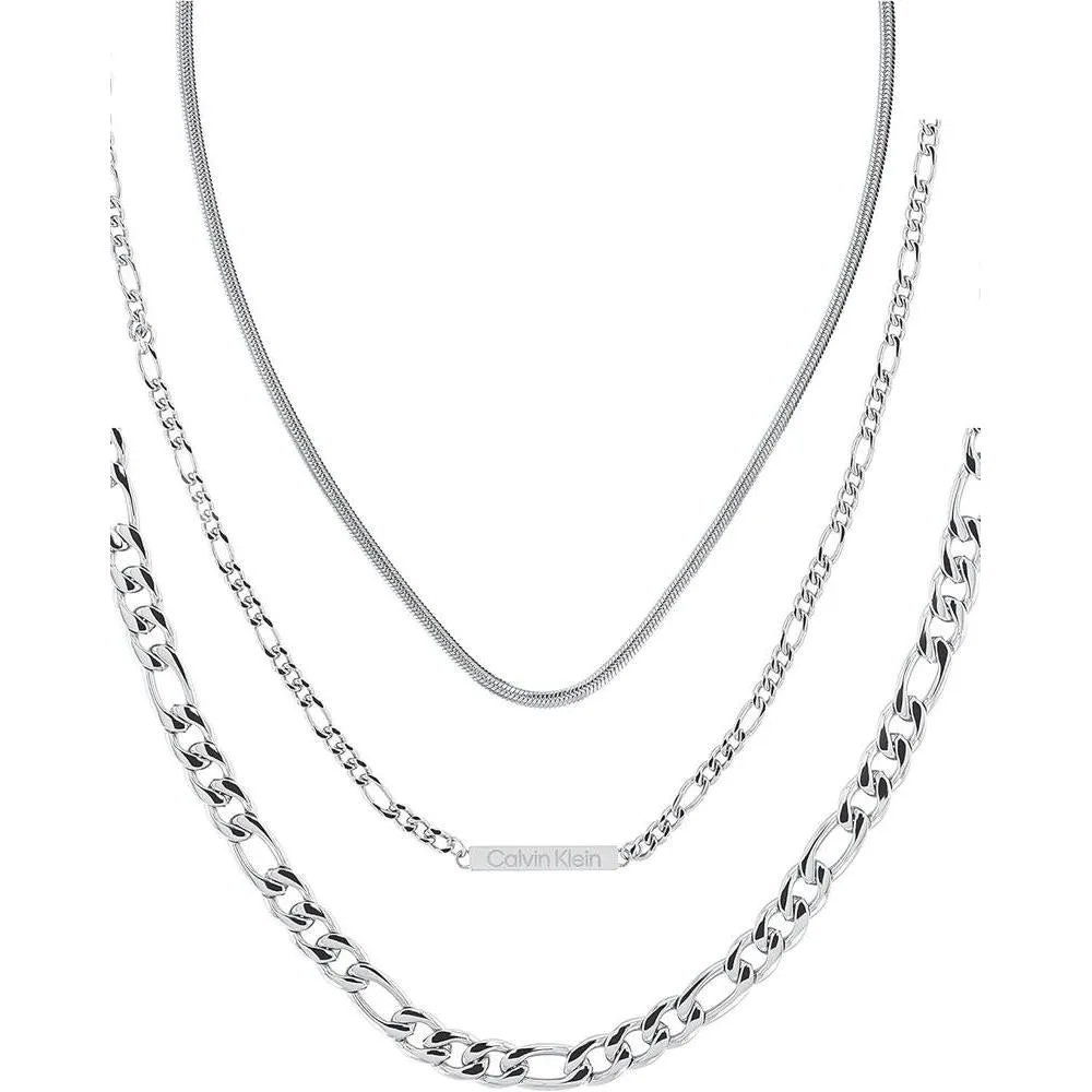 Calvin Klein Jewelry Women's Chain Necklaces, Color: Silver (Model: 35700002)