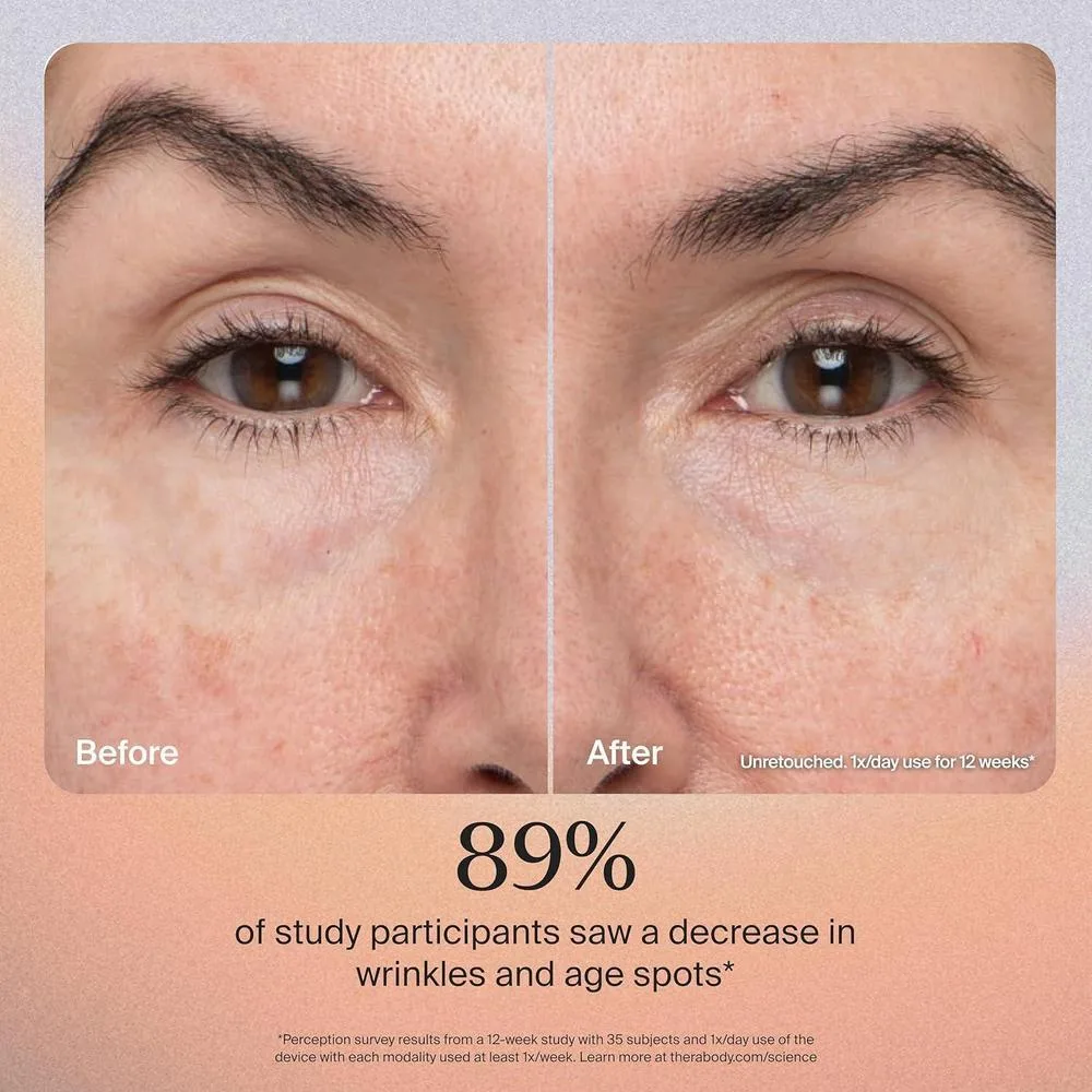 Dispositivo facial Therabody TheraFace PRO con microcorriente, masaje y terapia de luz para cuidado de la piel