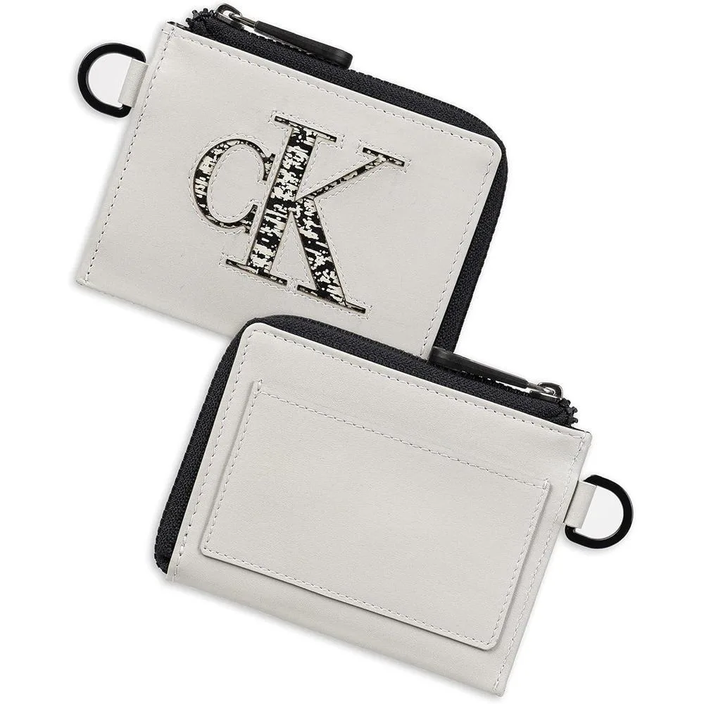 Calvin Klein Cartera de cuero RFID minimalista para hombre, elegante y organizada, con ranuras para tarjetas y tecnología de bloqueo RFID