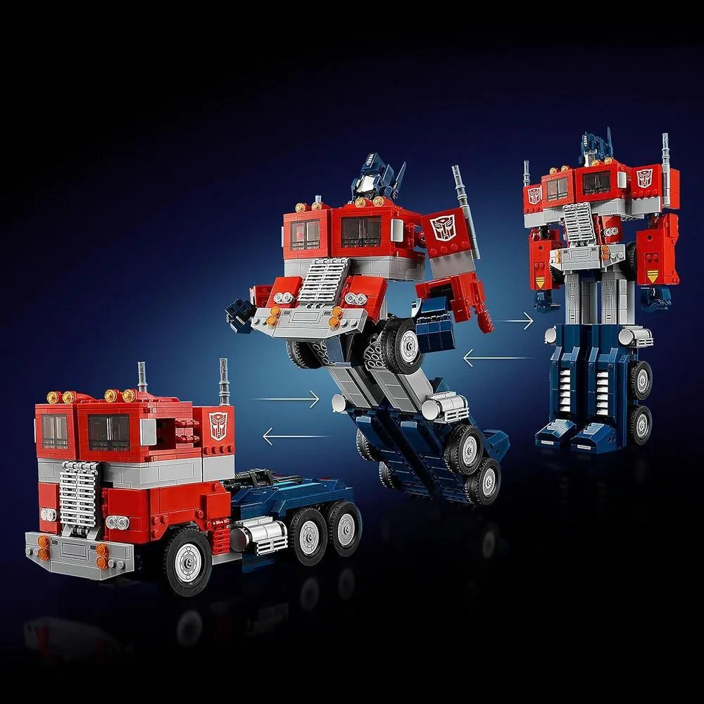 LEGO Optimus Prime Transformador 2 en 1, kit de construcción de robot y camión, ideal para adultos, perfecto para exhibir o jugar