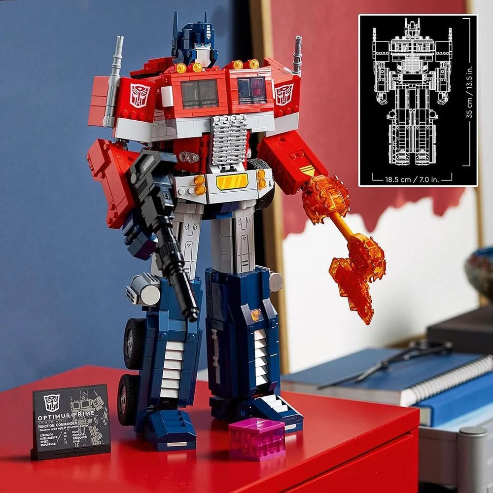 LEGO Optimus Prime Transformador 2 en 1, kit de construcción de robot y camión, ideal para adultos, perfecto para exhibir o jugar
