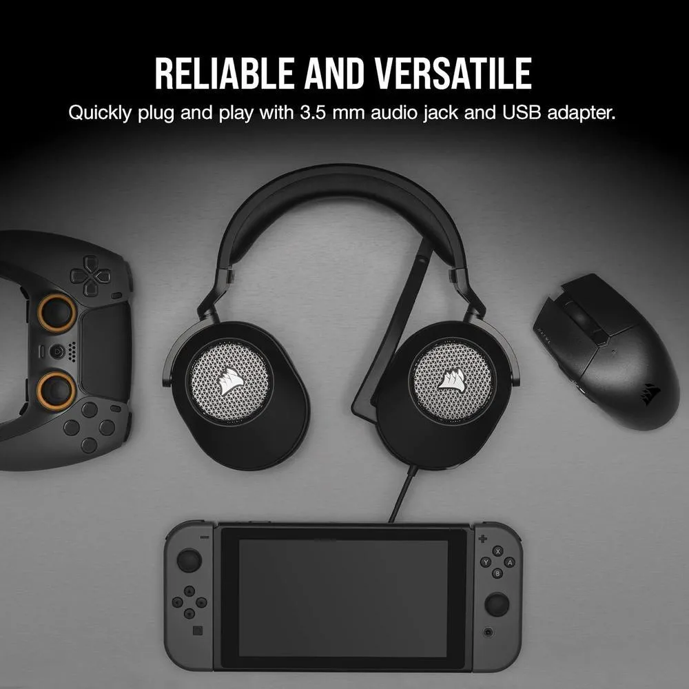 CORSAIR HS65 SURROUND Auriculares gaming multiplataforma con Dolby Atmos, SoundID, compatible iCUE - PC, Mac, PS5, PS4, Xbox