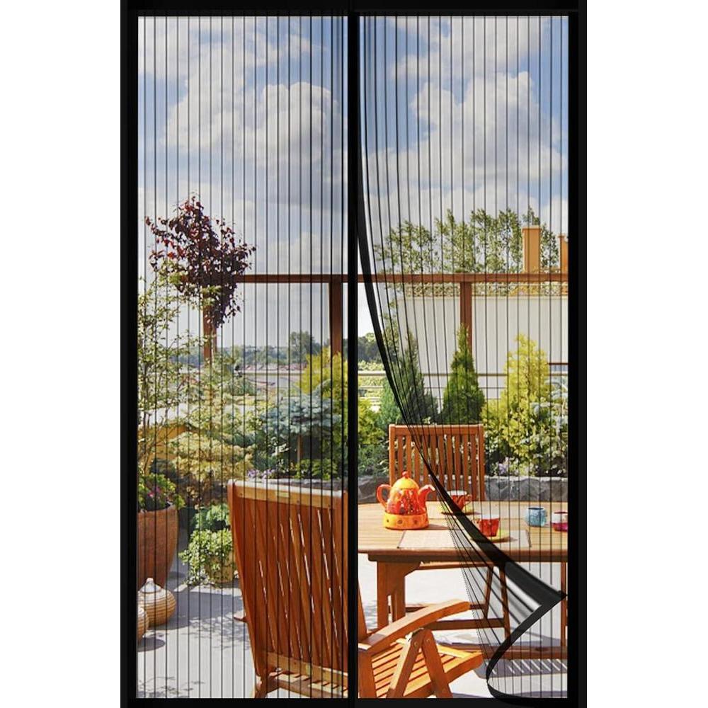 Mesh Screen with Magnetic Closure-Keeps Bugs Out Let Breeze in, Heavy Duty - Pet and Kid Friendly, Works with Front, Sliding Doors (38 x 82 Inch)