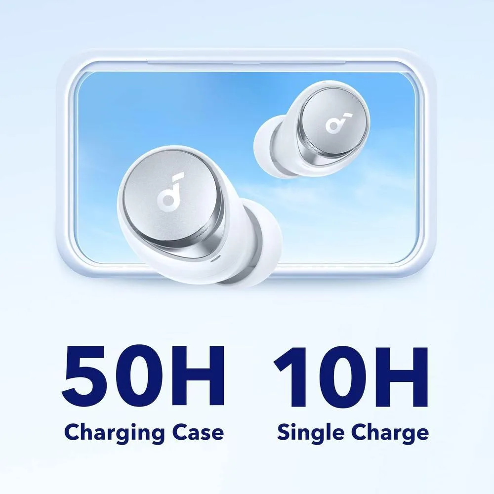 Auriculares Anker Space A40 Inalámbricos Cancelación Activa Ruido Blanco 50h Autonomía