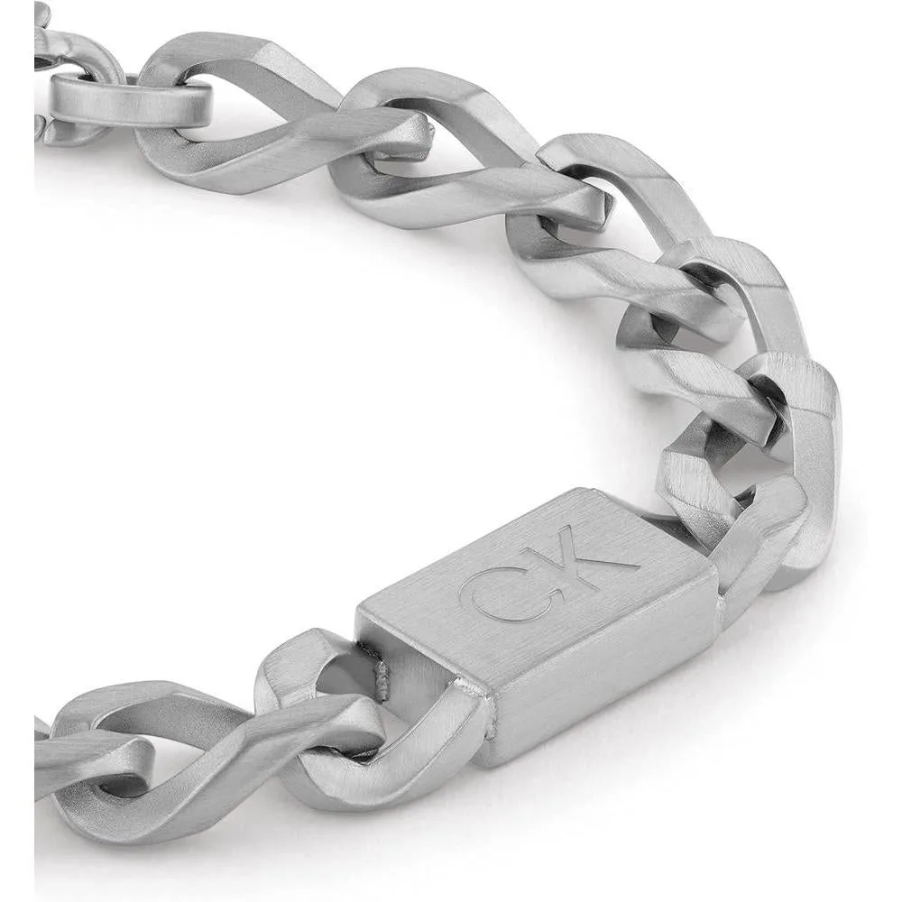 Pulsera de eslabones para hombre de Calvin Klein, de cadena y cierre seguro, diseño contemporáneo y elegante