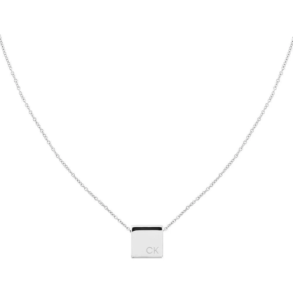 Calvin Klein Collar con colgante de acero inoxidable para mujer, elegante y sofisticado para cualquier ocasión