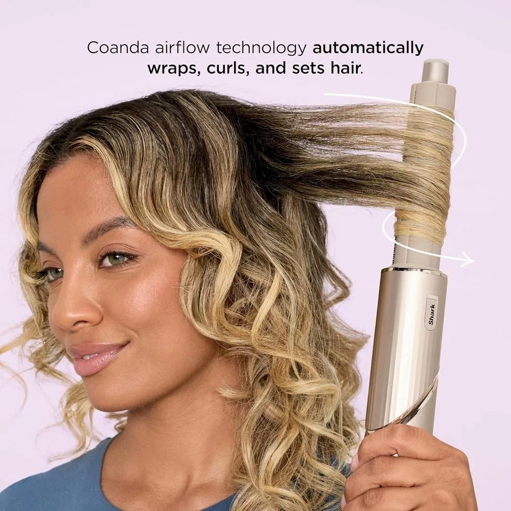 Shark HD430 FlexStyle - Sistema de peinado y secado de aire, potente cepillo secador de pelo y multiestilizador con rizadores automáticos