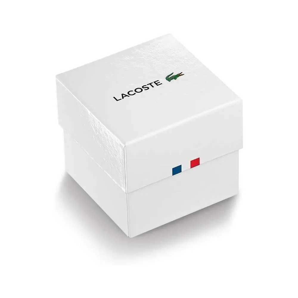 Lacoste TR90 12.12 - Reloj de cuarzo para hombre con correa de goma verde, diseño deportivo y fashion