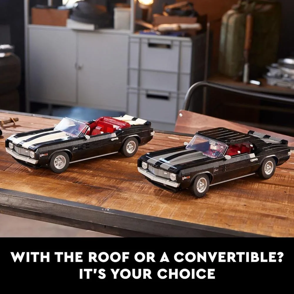 LEGO Chevrolet Camaro Z28 1969, réplica personalizable de coche clásico, idea de regalo para adolescentes y adultos