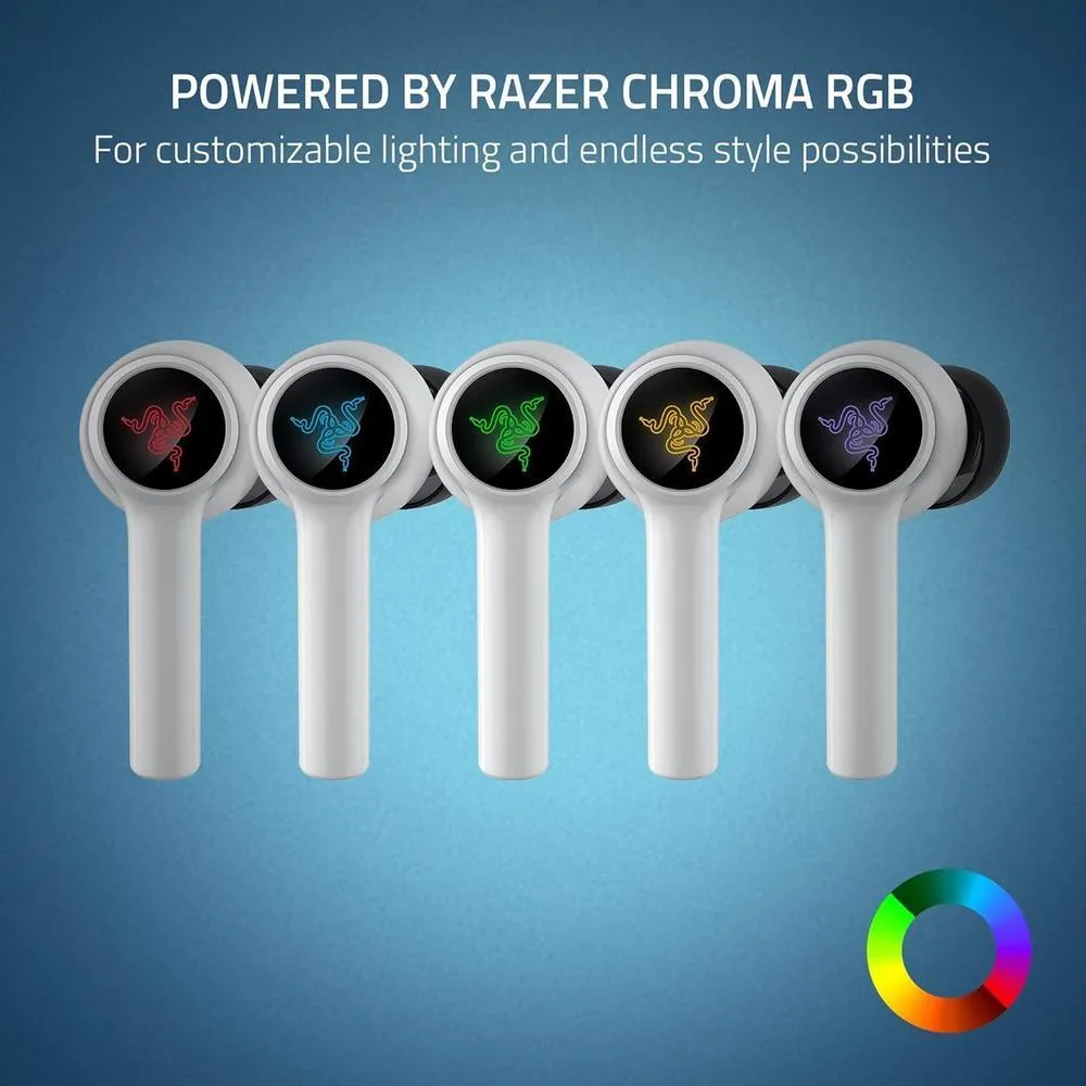 Auriculares Razer Hammerhead HyperSpeed Wireless para juegos multi-plataforma, PS5, PC y móviles con ANC, RGB, Bluetooth 5.2