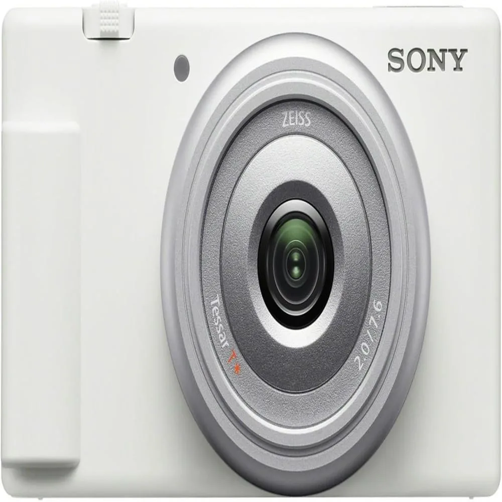 Sony ZV-1F Cámara de Vlog para Creadores de Contenido y Vloggers Blanco