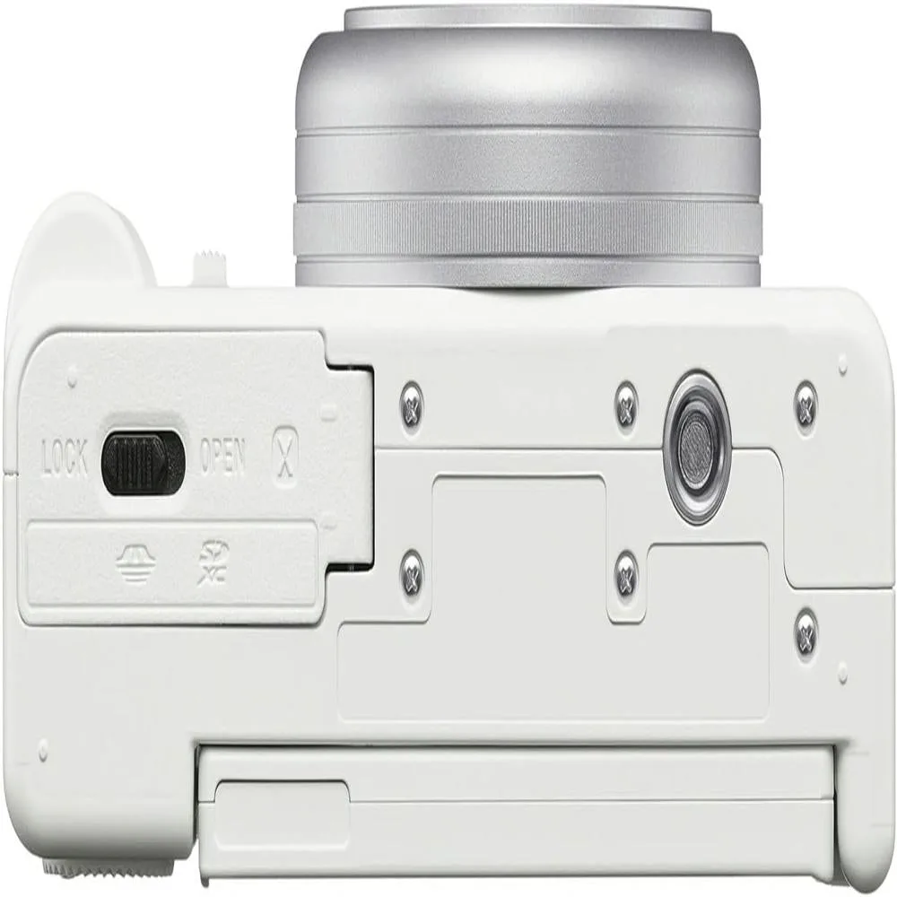 Sony ZV-1F Cámara de Vlog para Creadores de Contenido y Vloggers Blanco