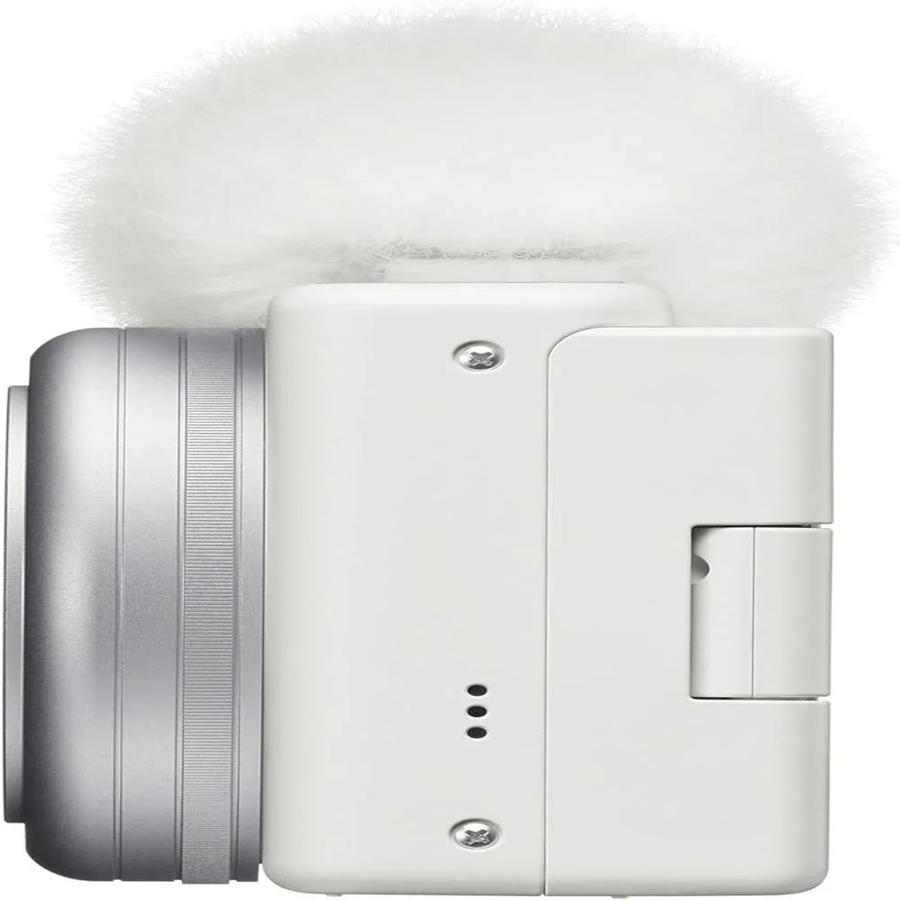 Sony ZV-1F Cámara de Vlog para Creadores de Contenido y Vloggers Blanco