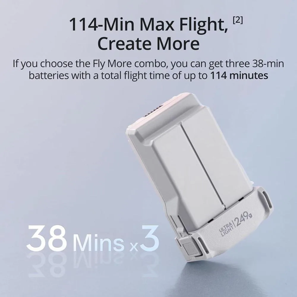 DJI Mini 3 combo con cámara 4K, 3 baterías, transmisión de video a 10 km, ideal para principiantes, dron ligero y avanzado