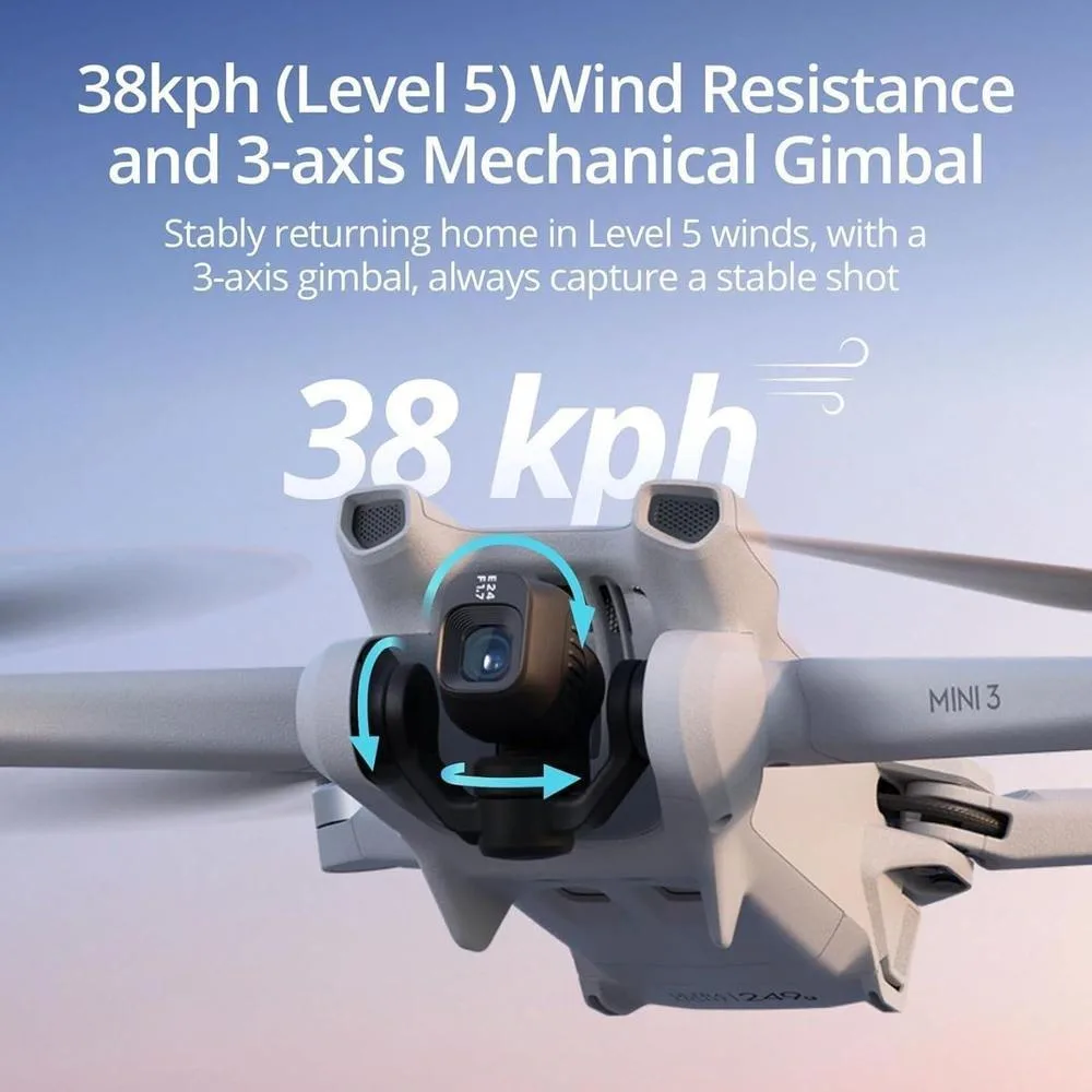DJI Mini 3 combo con cámara 4K, 3 baterías, transmisión de video a 10 km, ideal para principiantes, dron ligero y avanzado