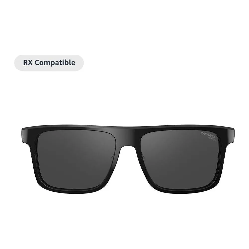 Carrera Smart Glasses with Alexa | Smart audio glasses | Sprinter black frames with polarized sunglass lenses | Square