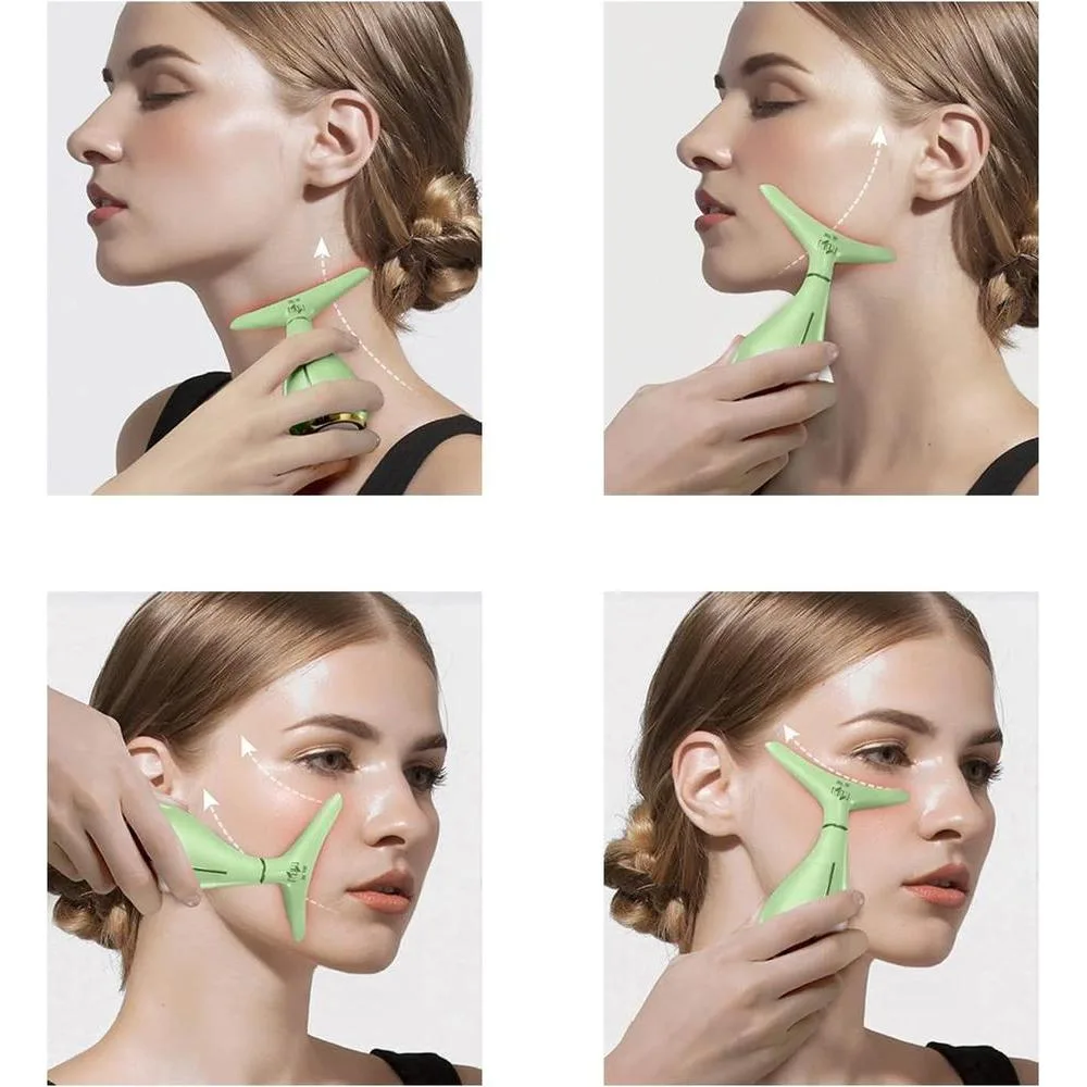 Ms.W Masajeador facial portátil eléctrico para cuidado de piel con 3 modos de masaje y calefacción para rostro y cuello
