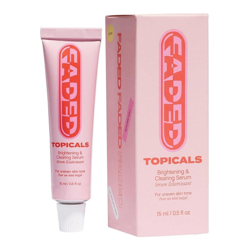 Topicals Suero Iluminador y Aclarante Faded | Reduce la decoloración, marcas posteriores a imperfecciones, cicatrices y manchas | Contiene ácido kójico y niacinamida | Probado por dermatólogos, vegano